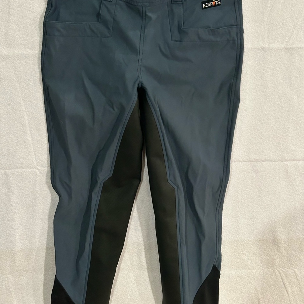 Kerrits Men's Blue and Black Riding Breeches 2015